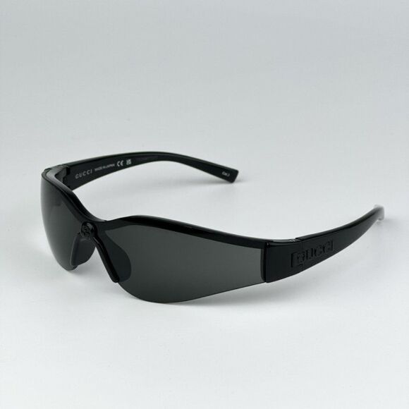 NEW Gucci GG1651S 001 Black Grey Unisex Mask Sunglasses GG 1651S - Picture 6 of 10